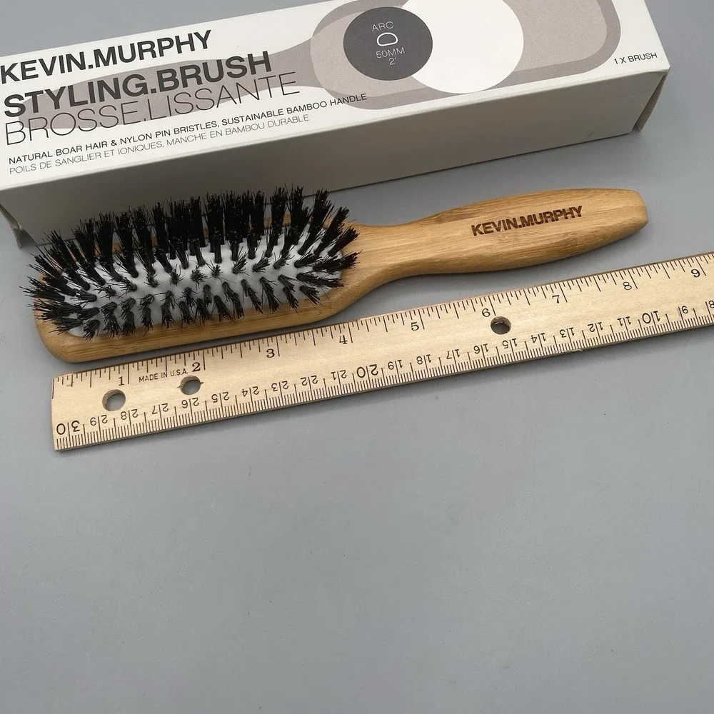 Kevin Murphy Styling Brush Boar and Nylon Bristles Bamboo Medium Lightweight NIB